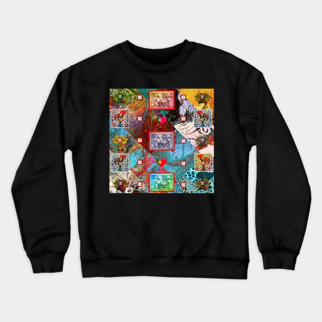 Portuguese folk art Crewneck Sweatshirt by Azorean1963